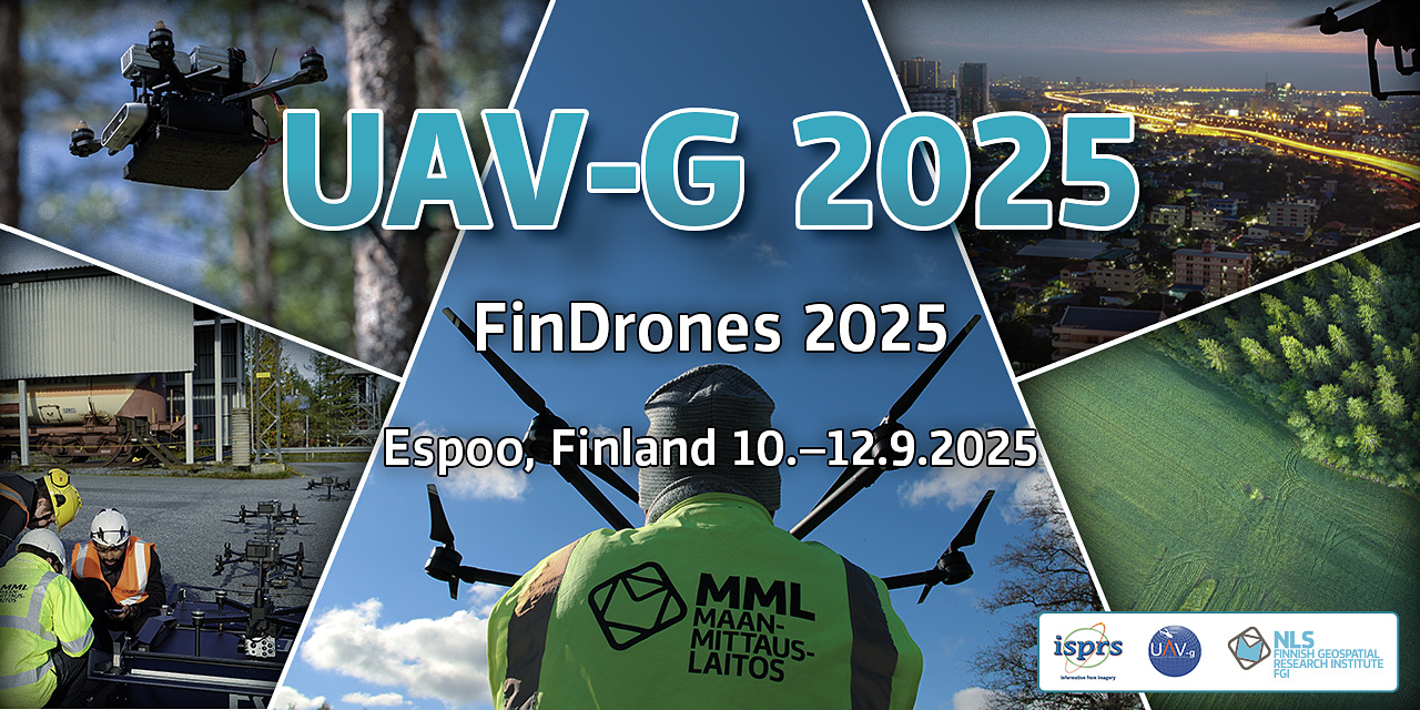UAV-G_FinDrones_banner_final UAV-g 2025 and FinDrones 2025 text and date 10.-12.9.2025.